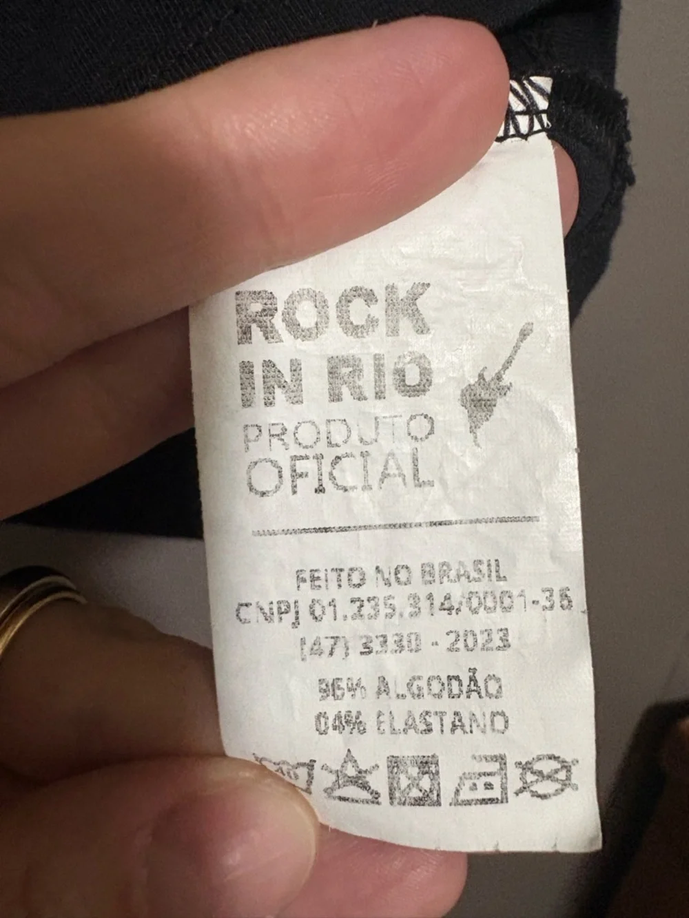 Rock in Rio Music Festival Black Crop Tank Top with Pink Accents - Picture 5 of 5